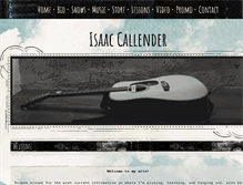 Tablet Screenshot of isaaccallender.com